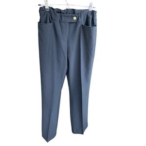 Anne Klein Black Work Pant Straight Leg Size 12